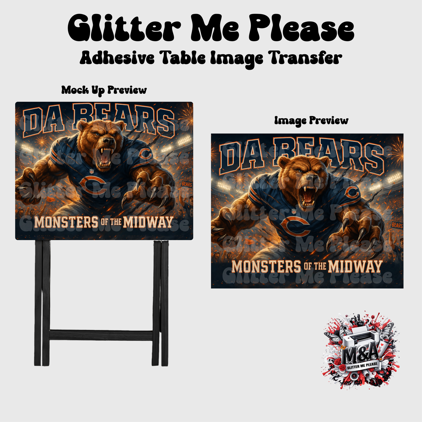 Monsters of Mid Way Folding Dinner Table