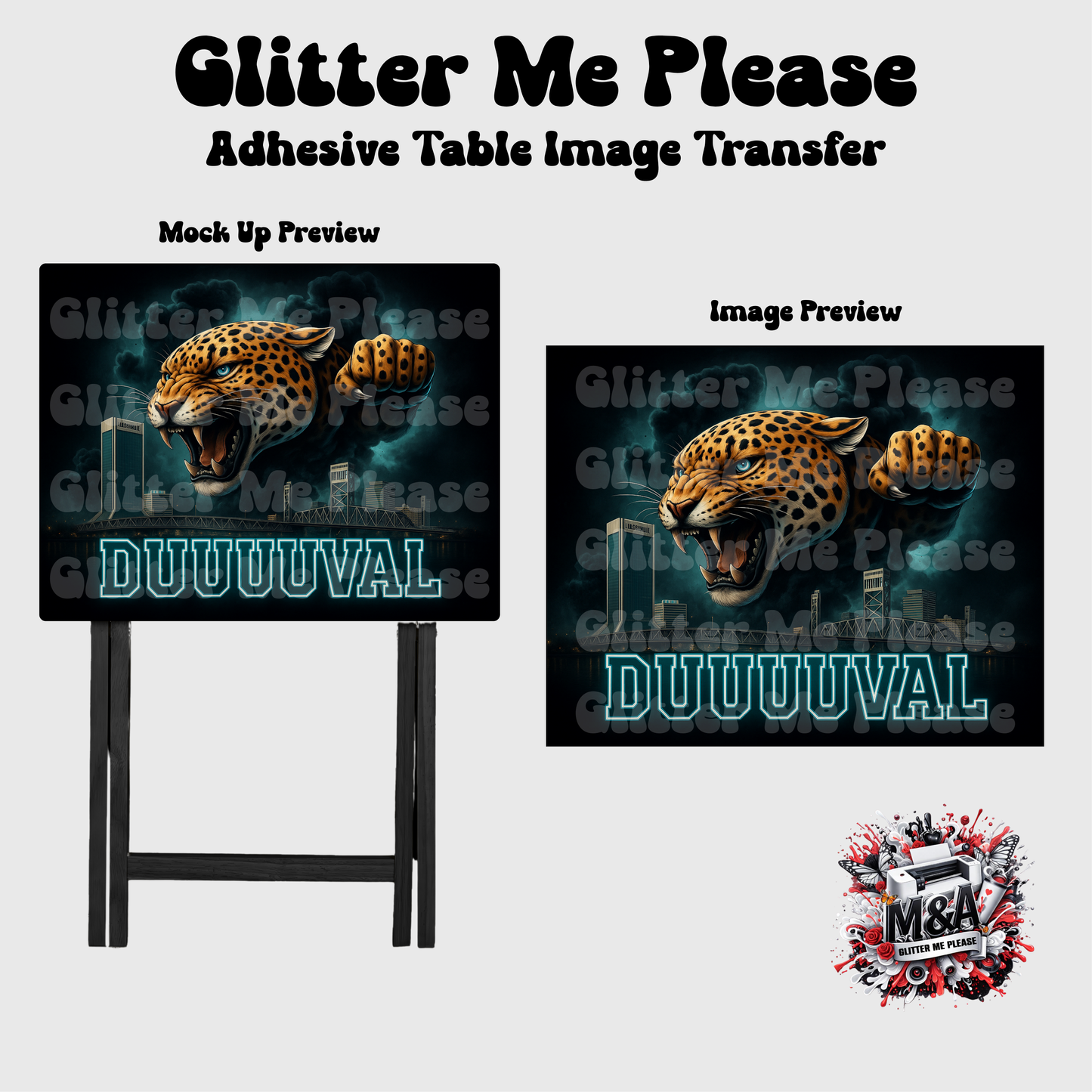 Duuuuval Jaguars Folding Dinner Table