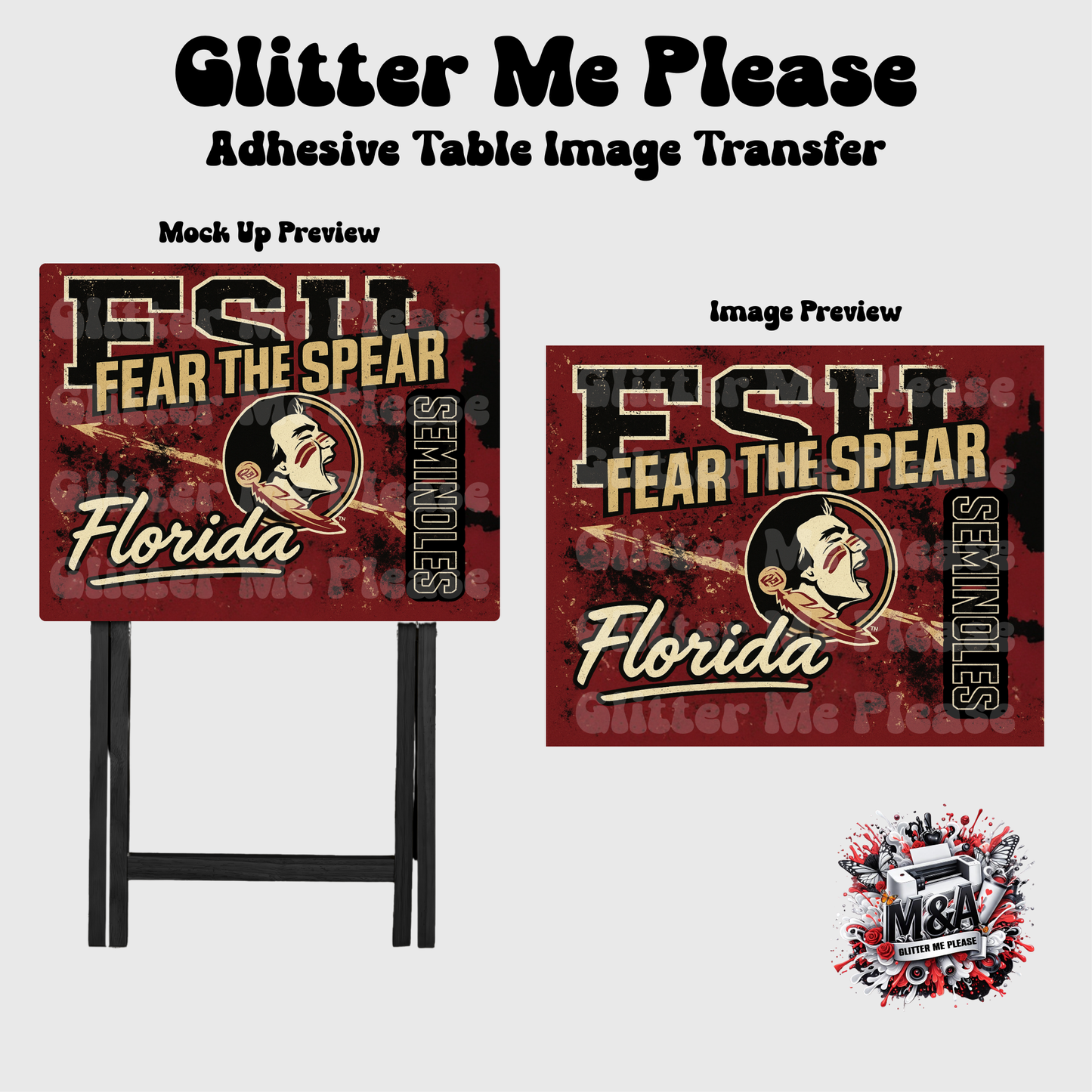 FSU Spear Folding Dinner Table