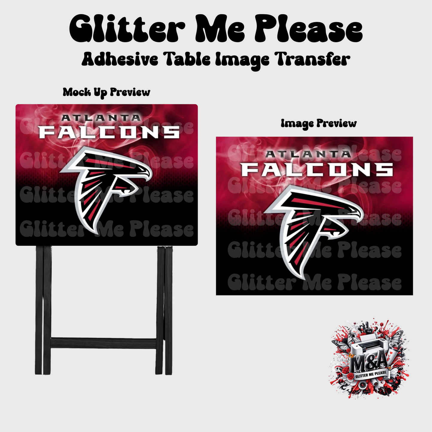 Atlanta Falcons Folding Dinner Table