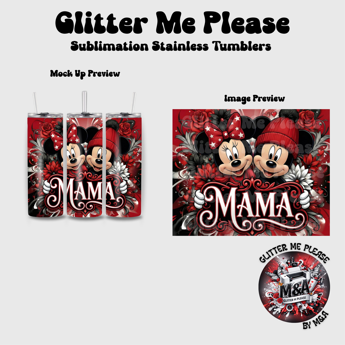 Mama Minnie Sublimation Tumbler