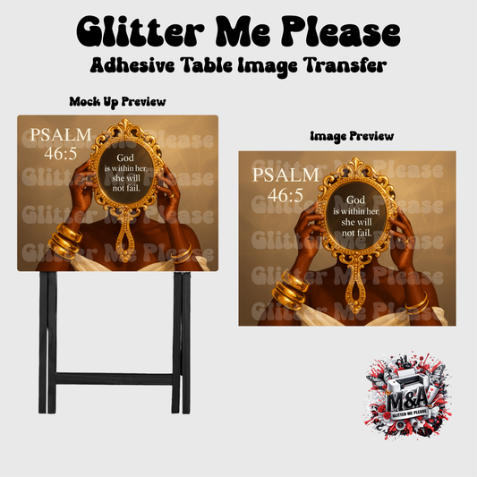 Psalm 46:5 Folding Dinner Table