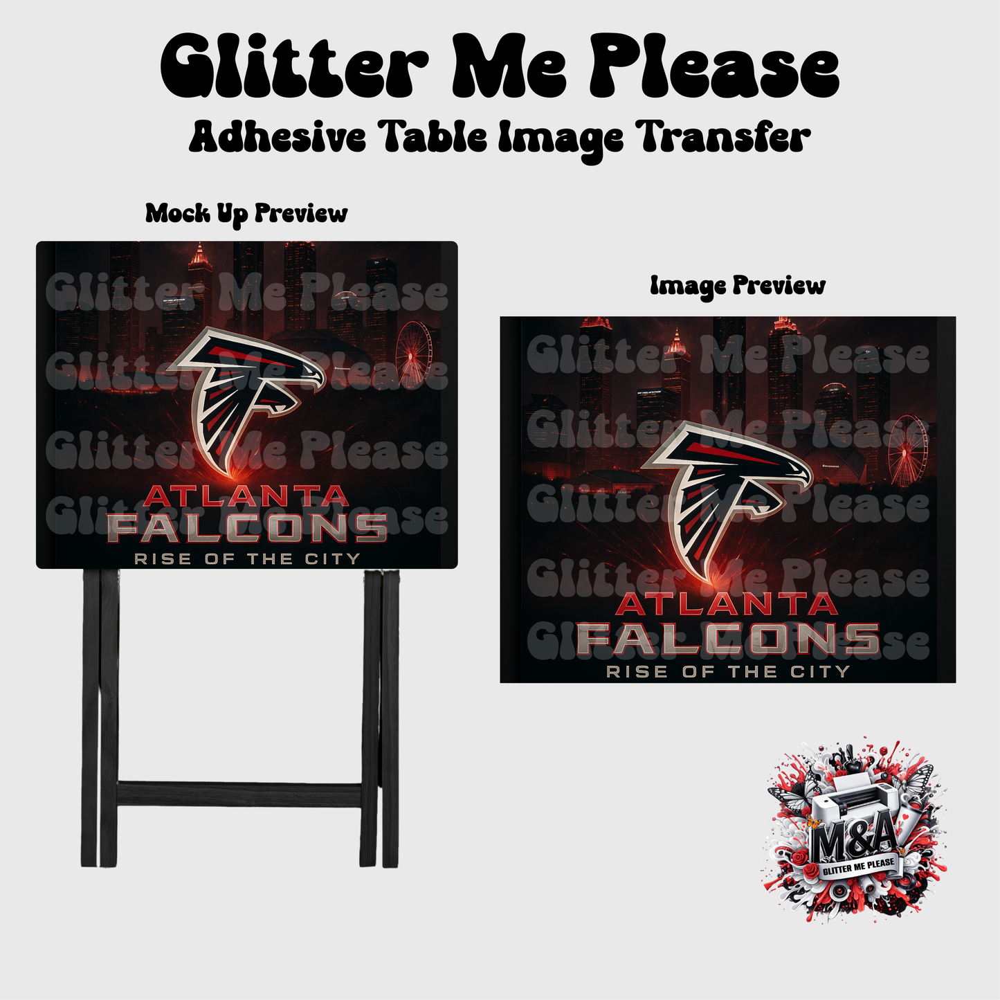 Atlanta Falcons 2 Folding Dinner Table
