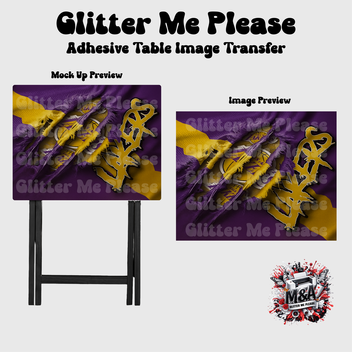 Lakers Claw Folding Dinner Table