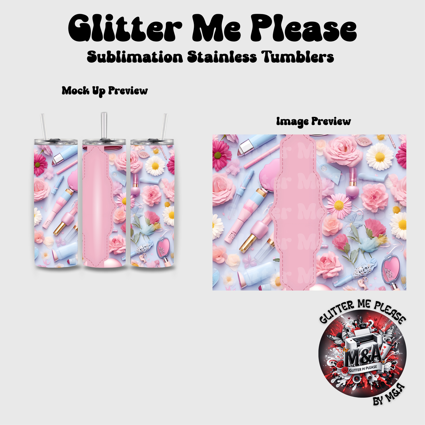 Pretty in Pink Sublimation Tumbler