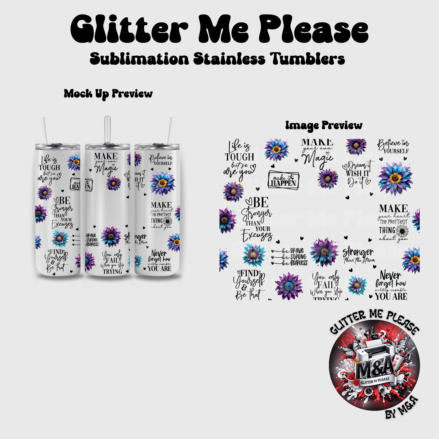 Affirmation Sublimation Tumbler