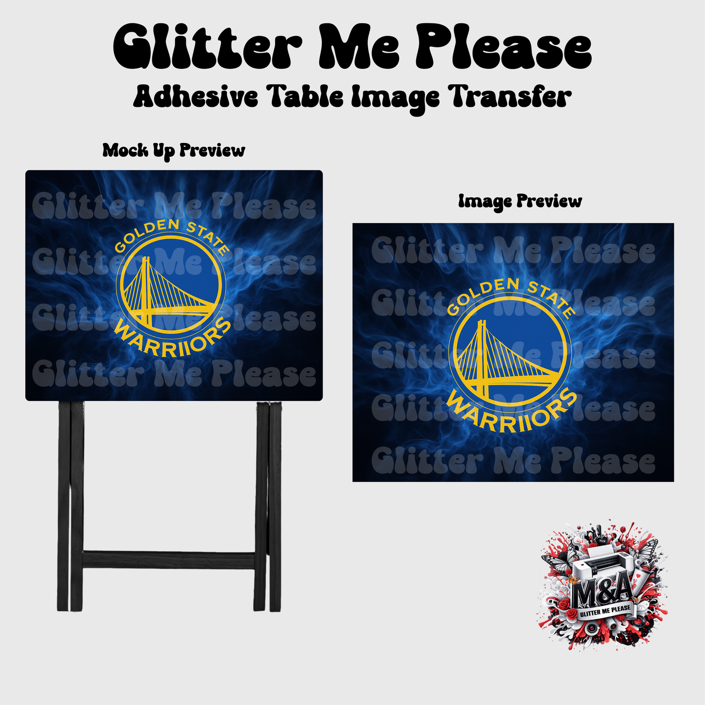 Golden State Warriors Folding Dinner Table