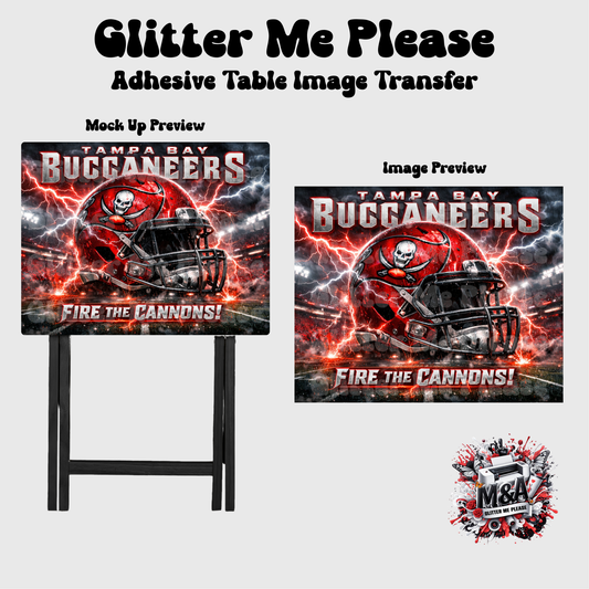 Tampa Bay Bucs Lightning Helmet Folding Dinner Table