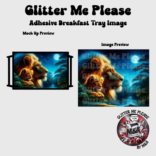 Lion in the Forest Breakfast Tray