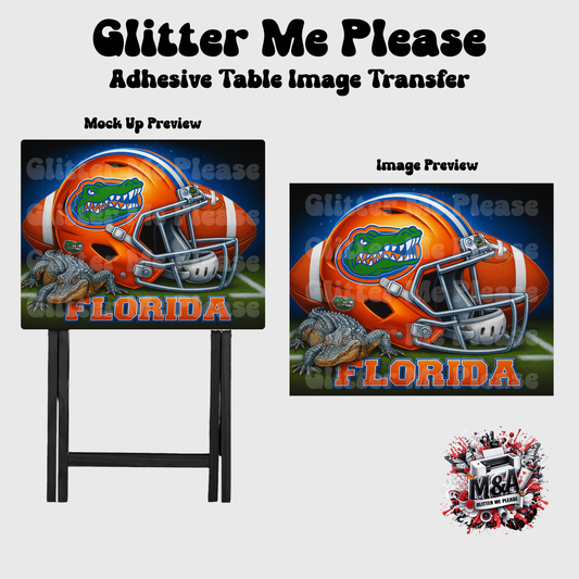 Florida Gator Helmet Folding Dinner Table