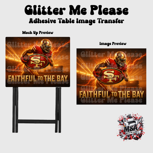 49ers Faithful To The Bay Folding Dinner Table