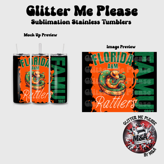 Famu Rattlers Sublimation Tumbler