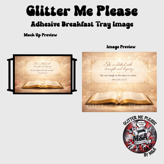 She is Clothed Breakfast Tray