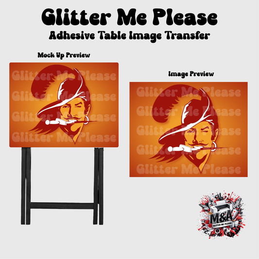 Tampa Bay Bucs Mascot Folding Dinner Table