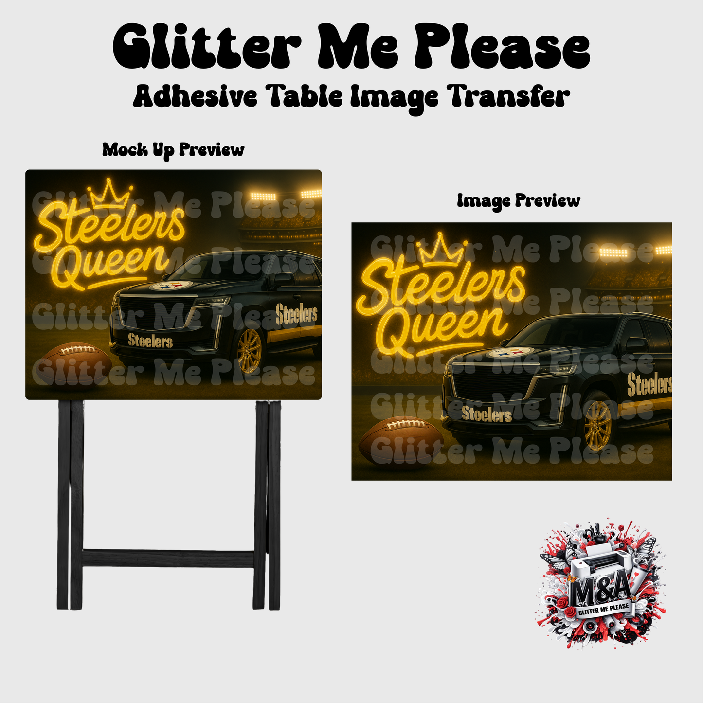 Steelers Queen Folding Dinner Table