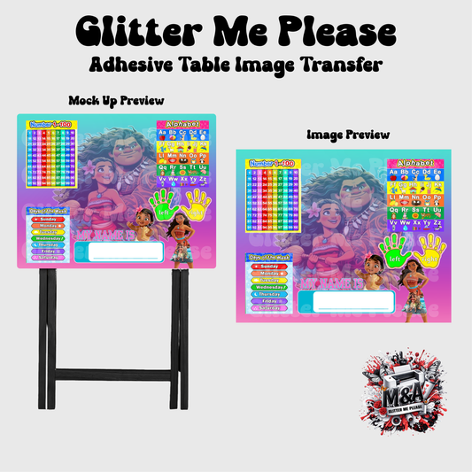 Moana Learning Folding Dinner Table