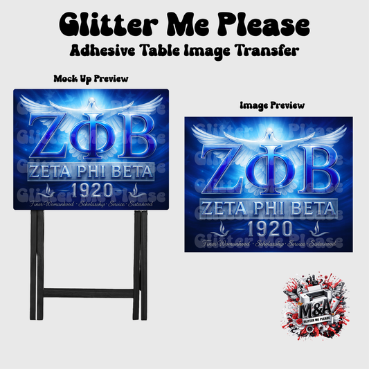Zeta Phi Beta Doves Folding Dinner Table