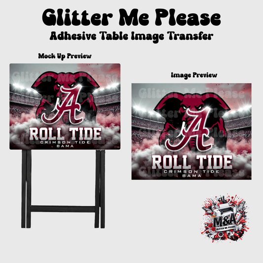 Alabama Roll Tide Folding Dinner Table