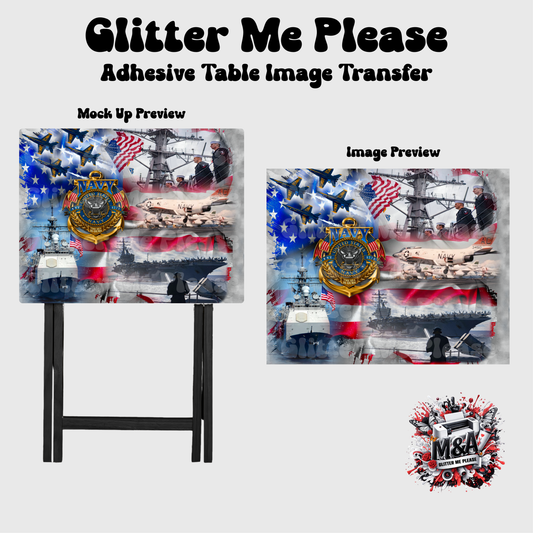 Navy of the Sea Folding Dinner Table