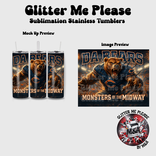 Monsters of the Midway Sublimation Tumbler