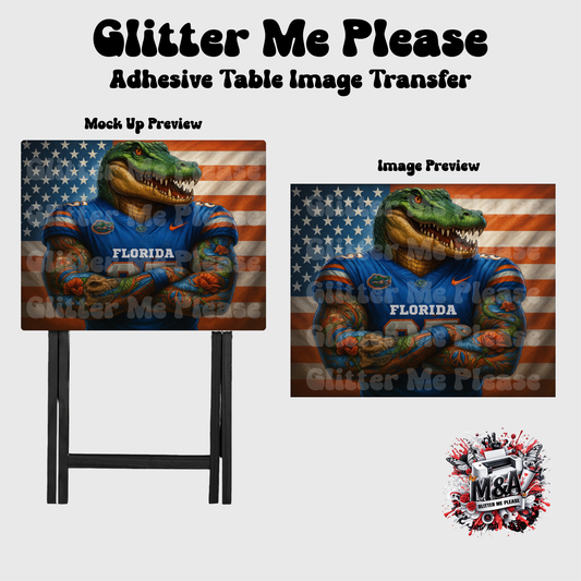 FL Gator Tatted Albert Folding Dinner Table