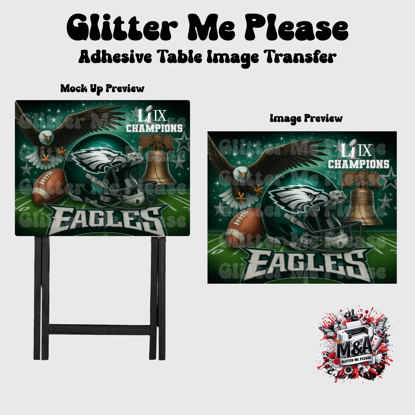 The Eagles Champions Folding Dinner Table
