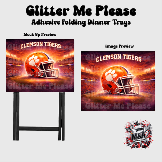 Clemson Helmet Folding Dinner Table