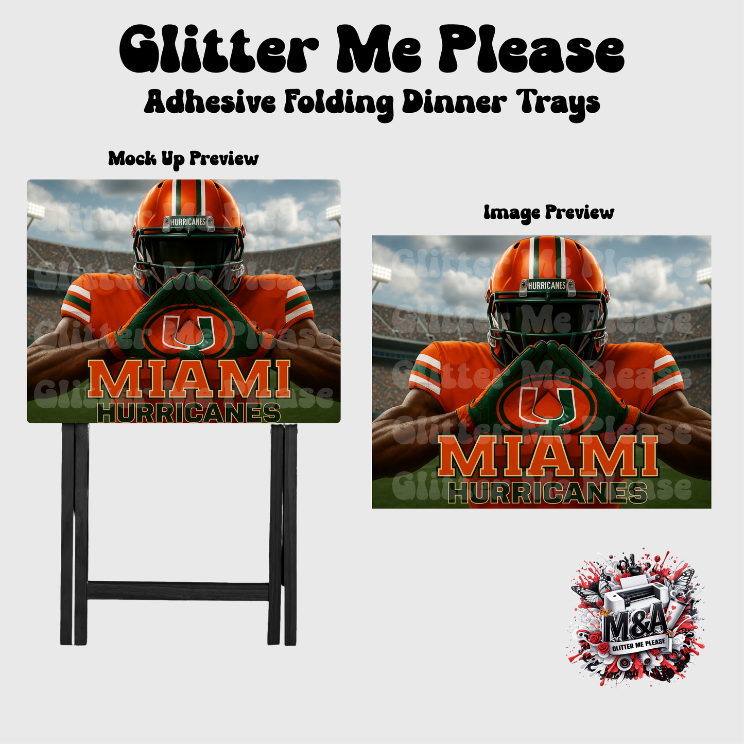 Miami Hurricane Hands Up