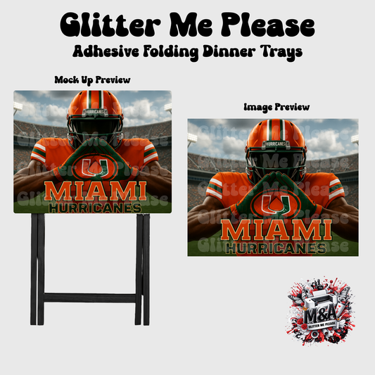 Miami Hurricane Hands Up
