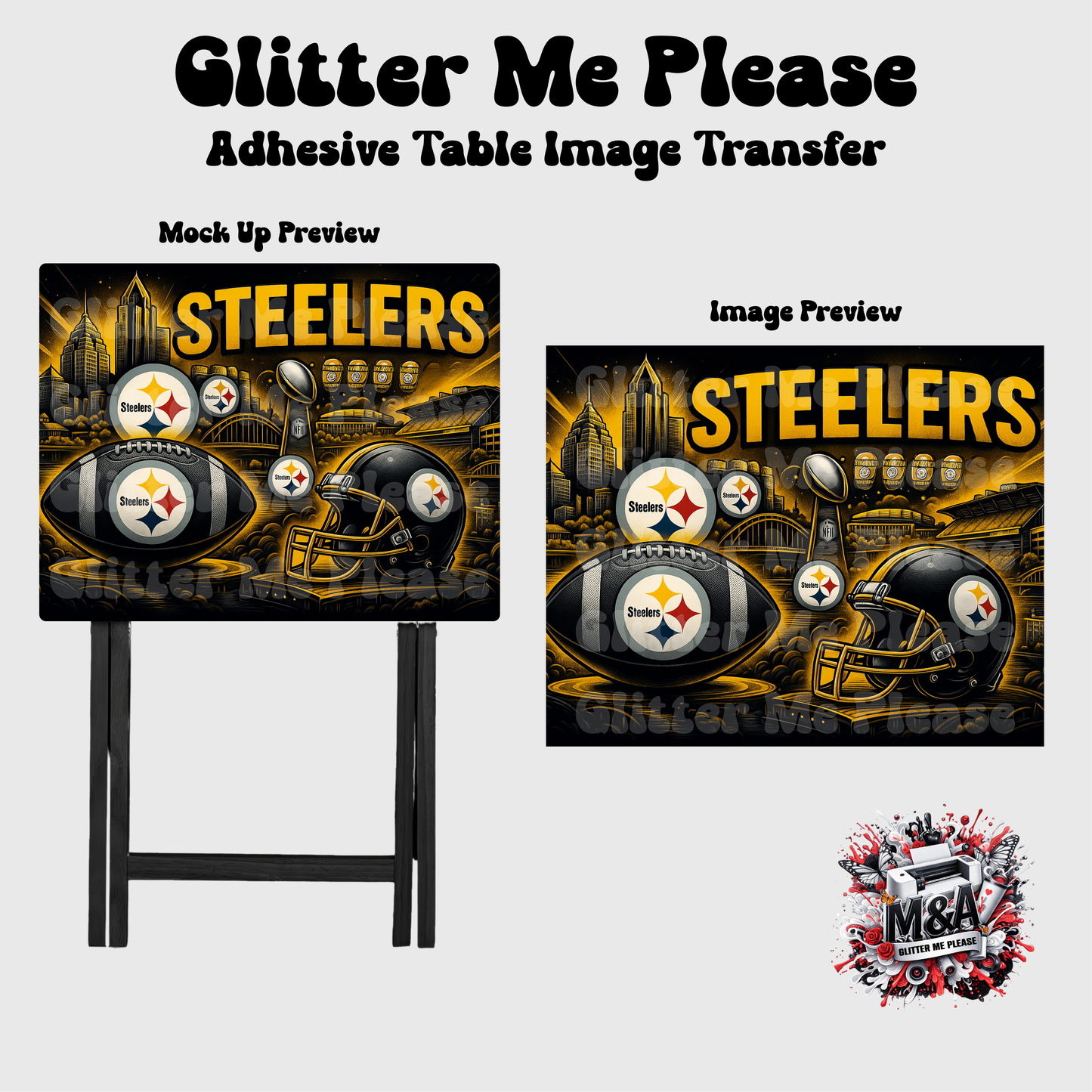 OG Steelers Folding Dinner Table