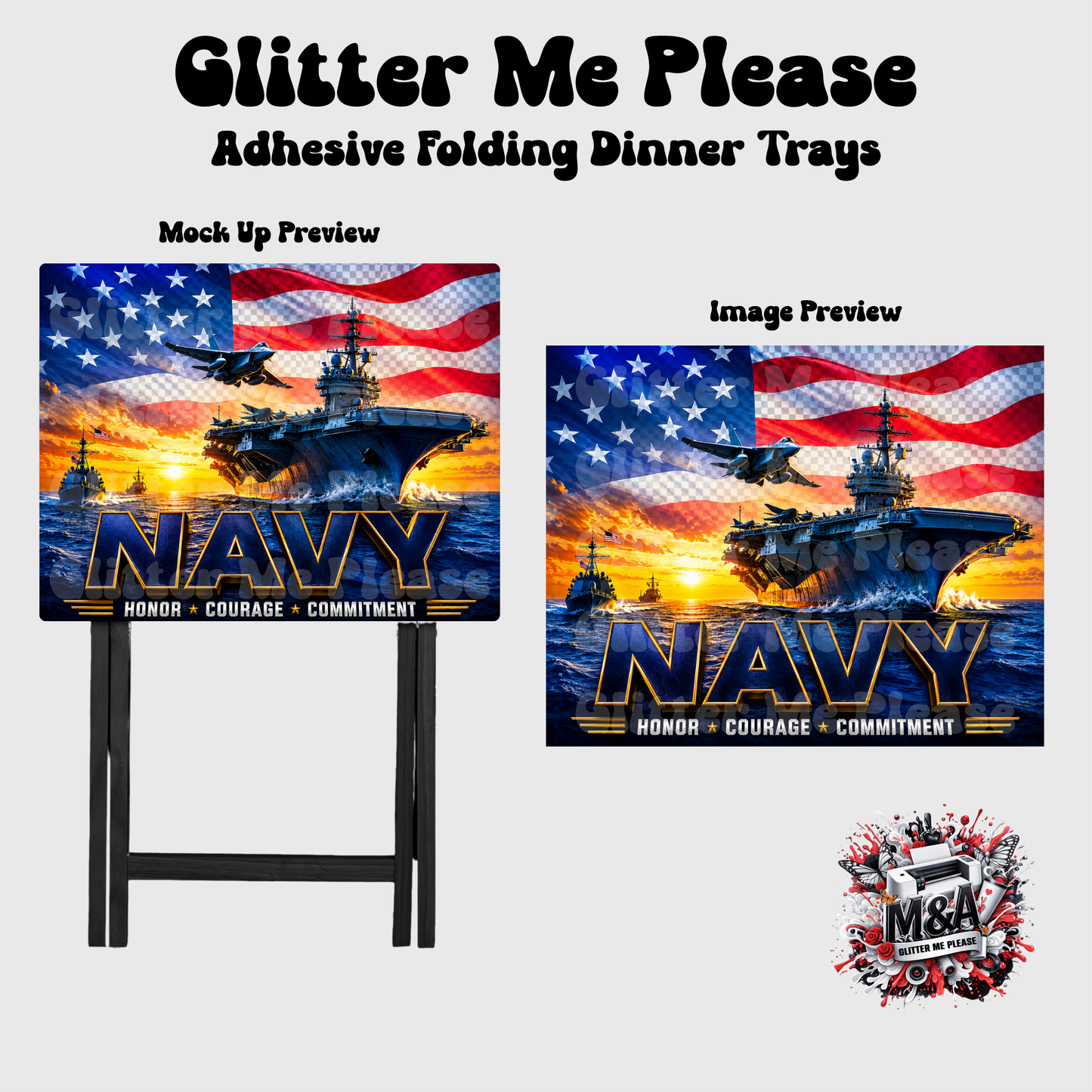 Navy Sail Folding Dinner Table Design